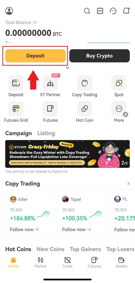 Hvernig á að leggja inn á XT.com