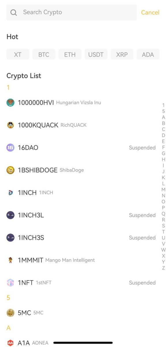 Hvernig á að leggja inn á XT.com