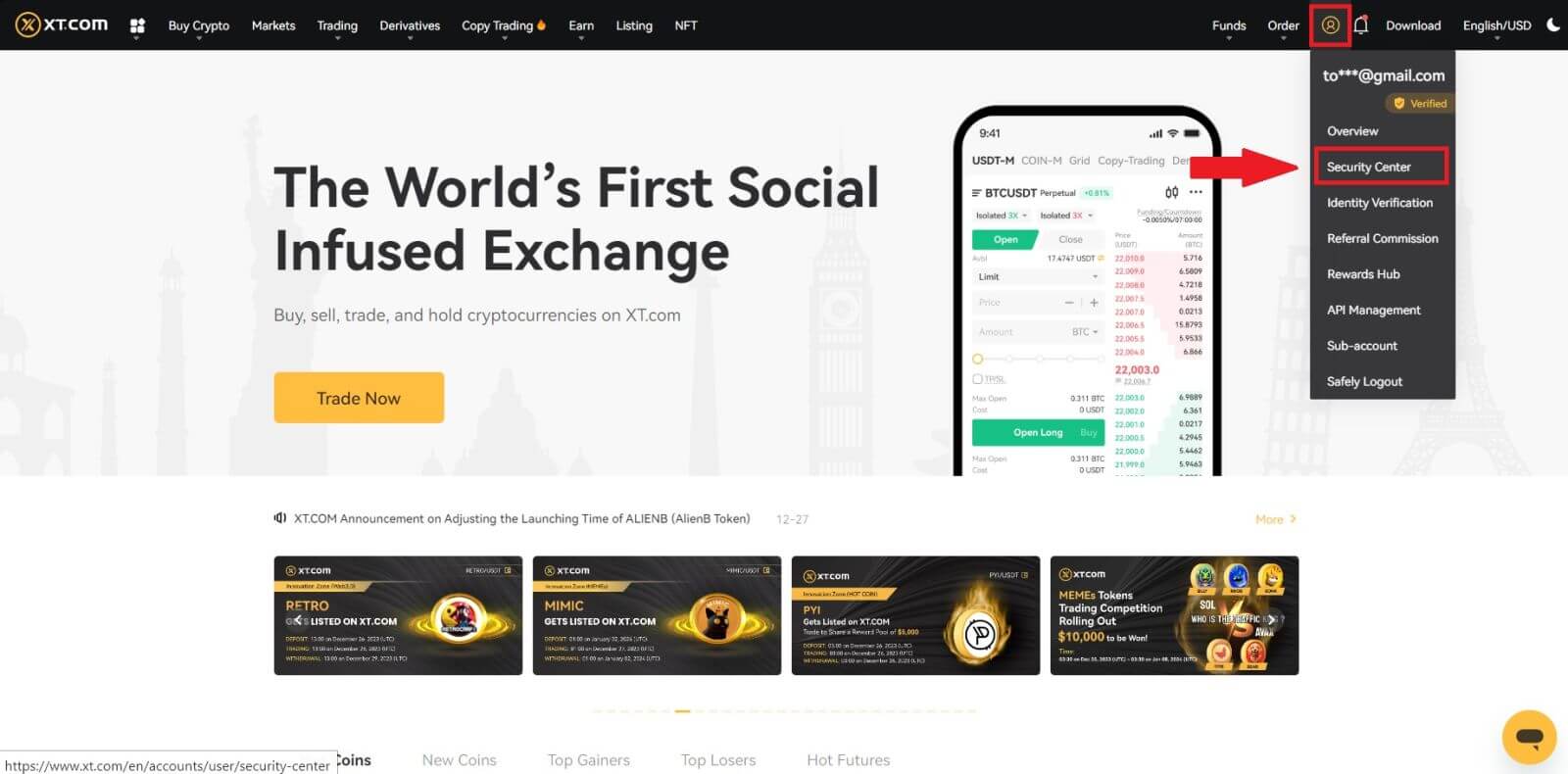 Come accedere a XT.com Come accedere a XT.com