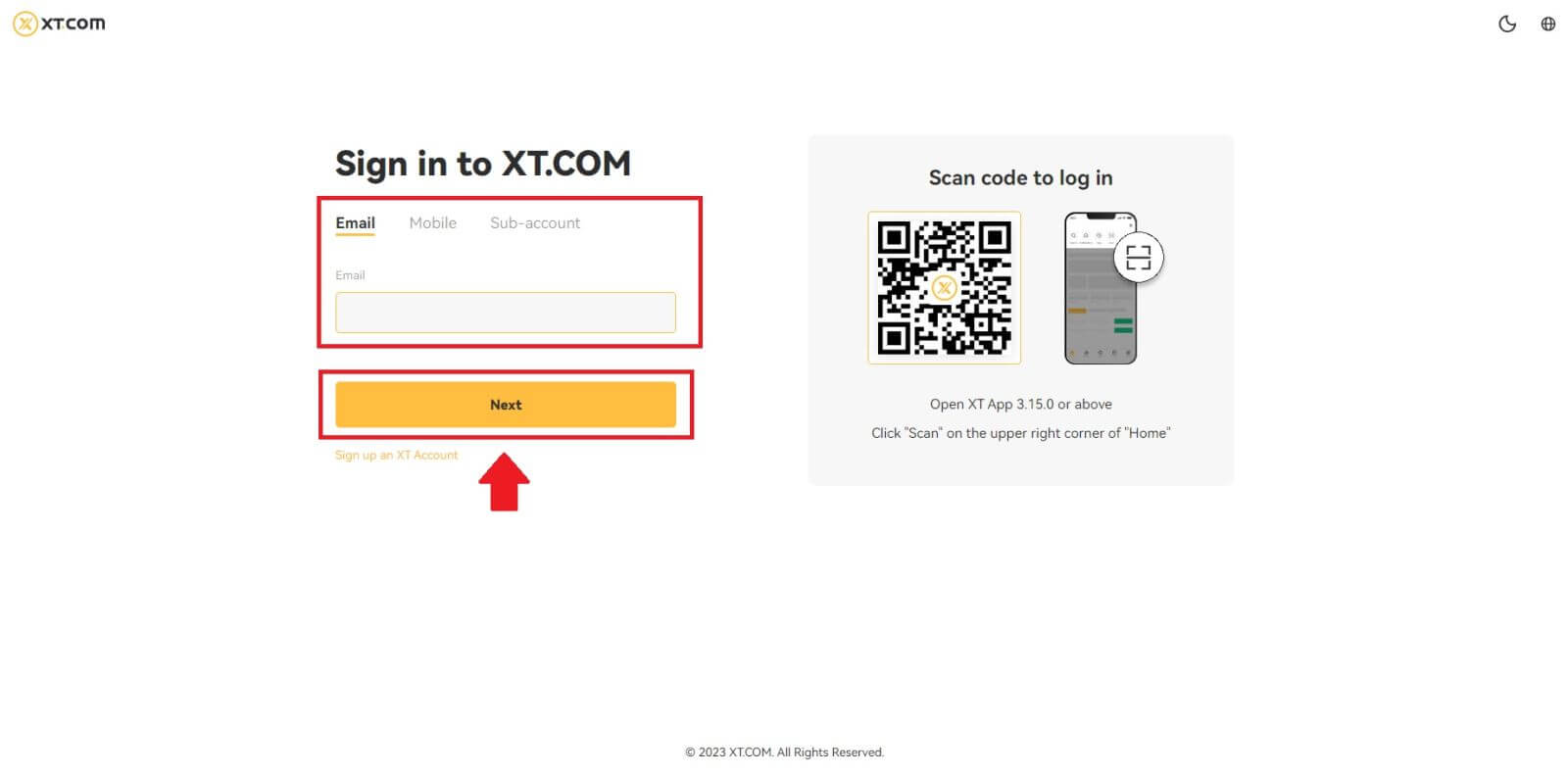Come accedere a XT.com Come accedere a XT.com