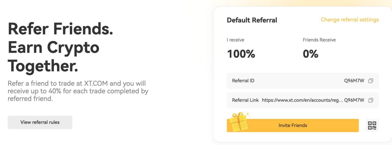 XT.com Refer Friends bónus - Allt að 40%